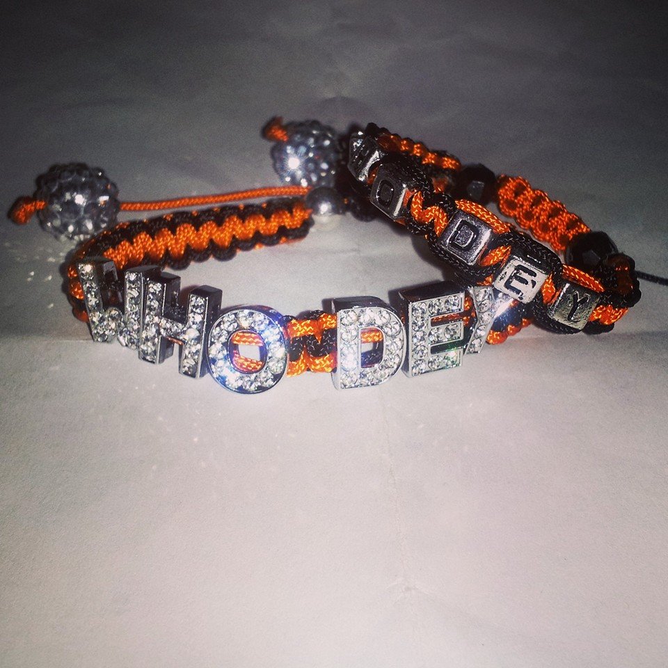 #Bengals #WhoDey #bracelet #football #fashion