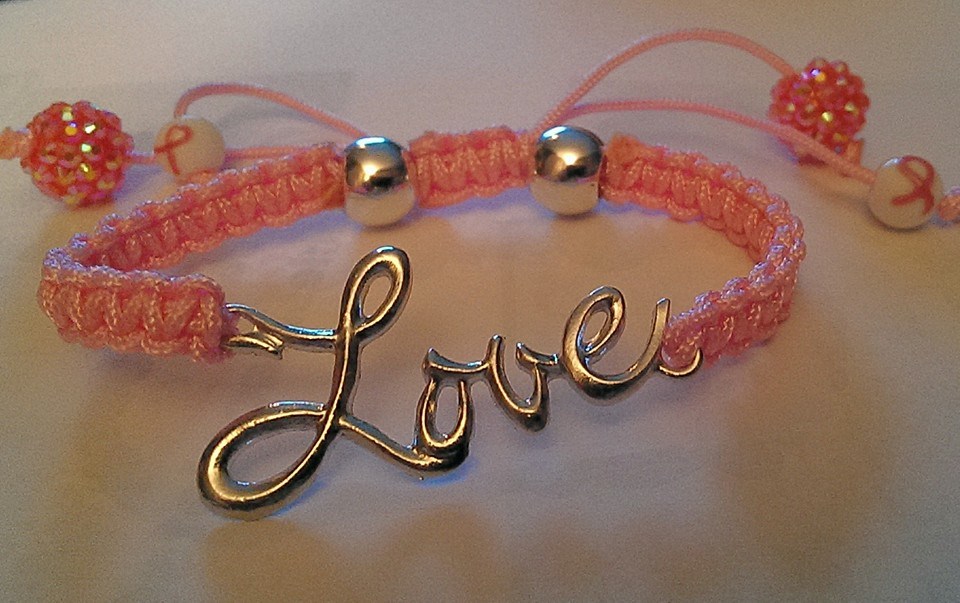 #love #pink #bracelet #fashion