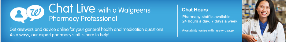Choose a Topic to Chat with a Pharmacy Expert   Walgreens