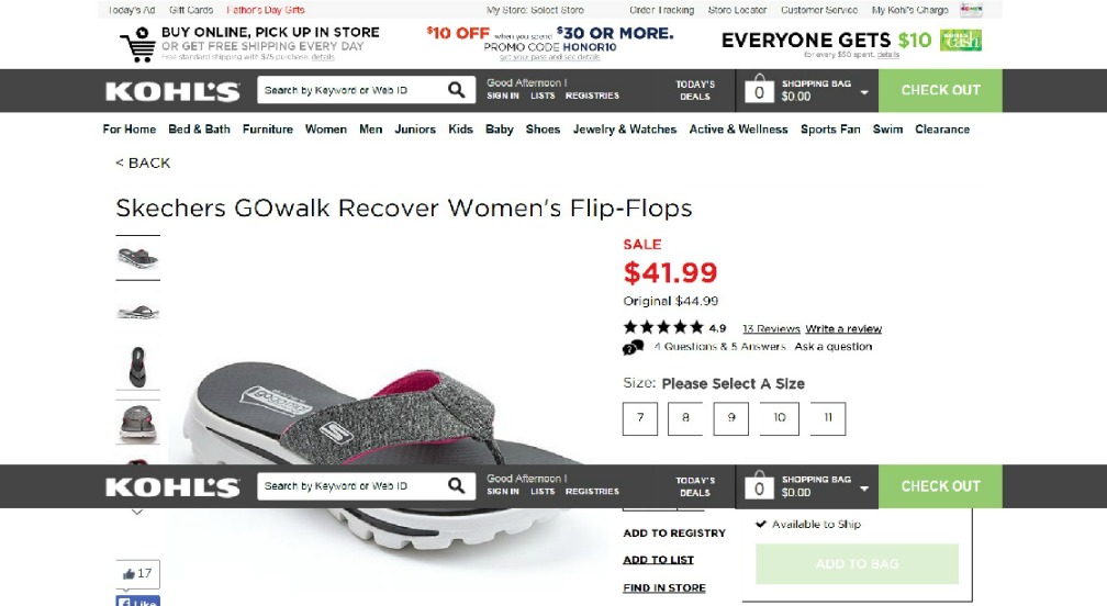 Skechers GOwalk Recover Women s Flip Flops