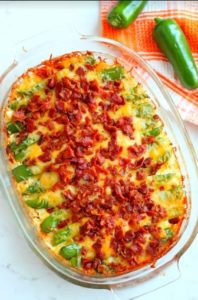 Keto Jalapeno Popper Chicken Casserole - All In A Days WorkAll In A ...
